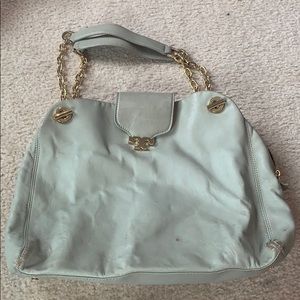 Mint Green And gold Tory Burch shoulder bag!